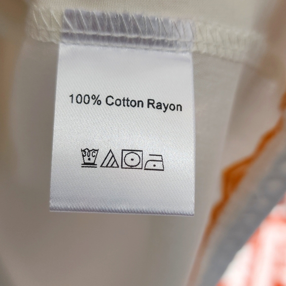 Cream & Mulit Hued Embroidered Boho 2XL tunic - Picture 8 of 9